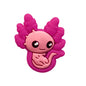 Silicone Focal Beads Axolotl Baby Figure with Smiling Face 3