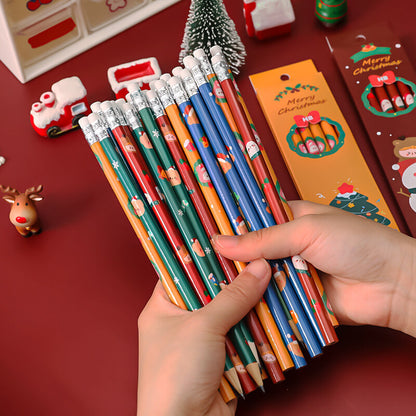 Christmas Themed Pencil Set Party Favors With Colorbox 6 Pack 4