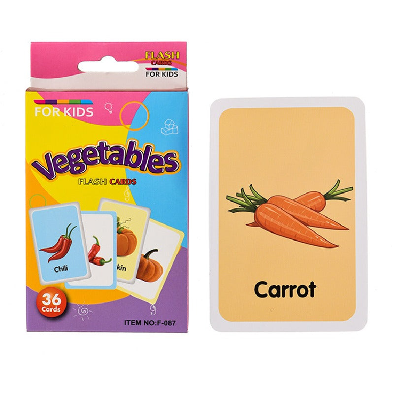 Educational Flash Cards Animal Transport Fun Paper Learning Toy 12