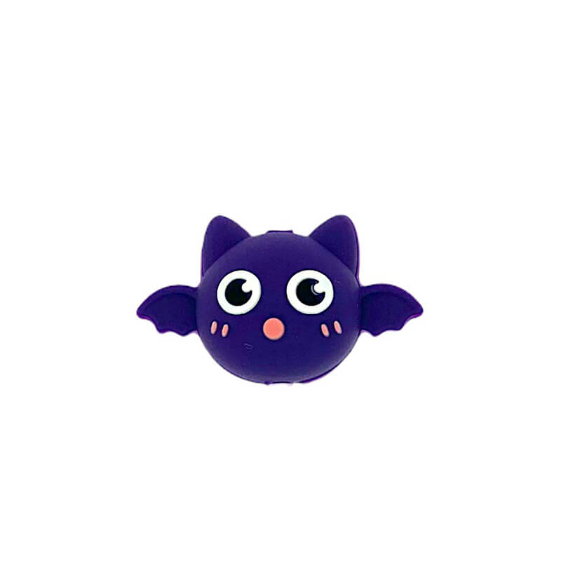 Silicone 3D Focal Beads Bat Halloween Wings Spread 2