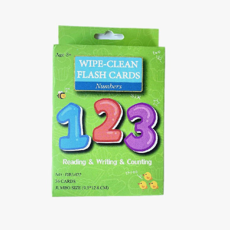 Educational Paper Number Flash Cards Cognitive Learning Toy 5