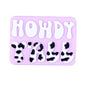 20pcs Silicone Focal Beads Howdy Y All Rectangular Patch Design 3