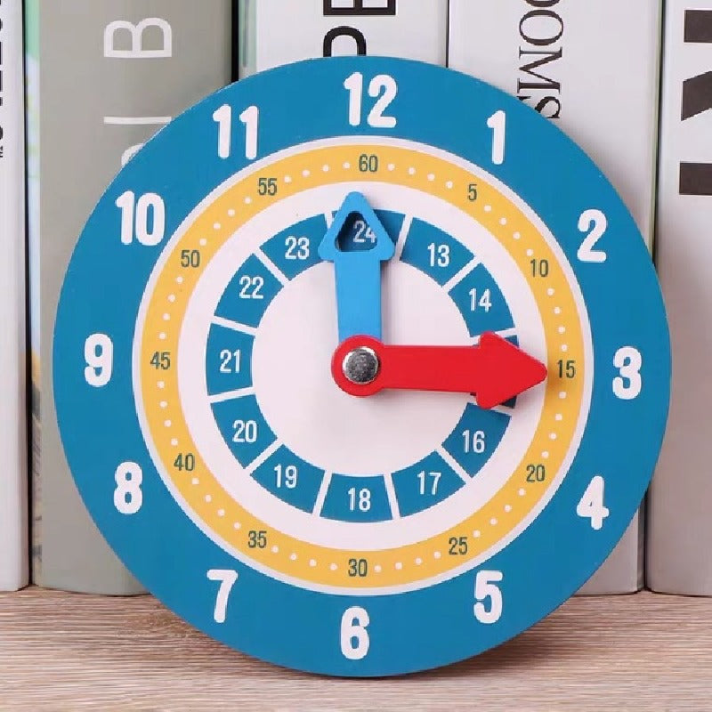 Wooden Arithmetic Clock Montessori Toys Educational Learning Toy 2