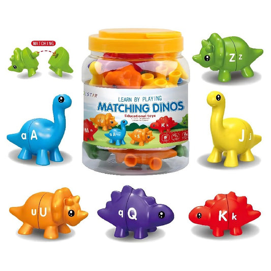 Plastic Alphabet Dinosaur Pairing Montessori Toys for Kids