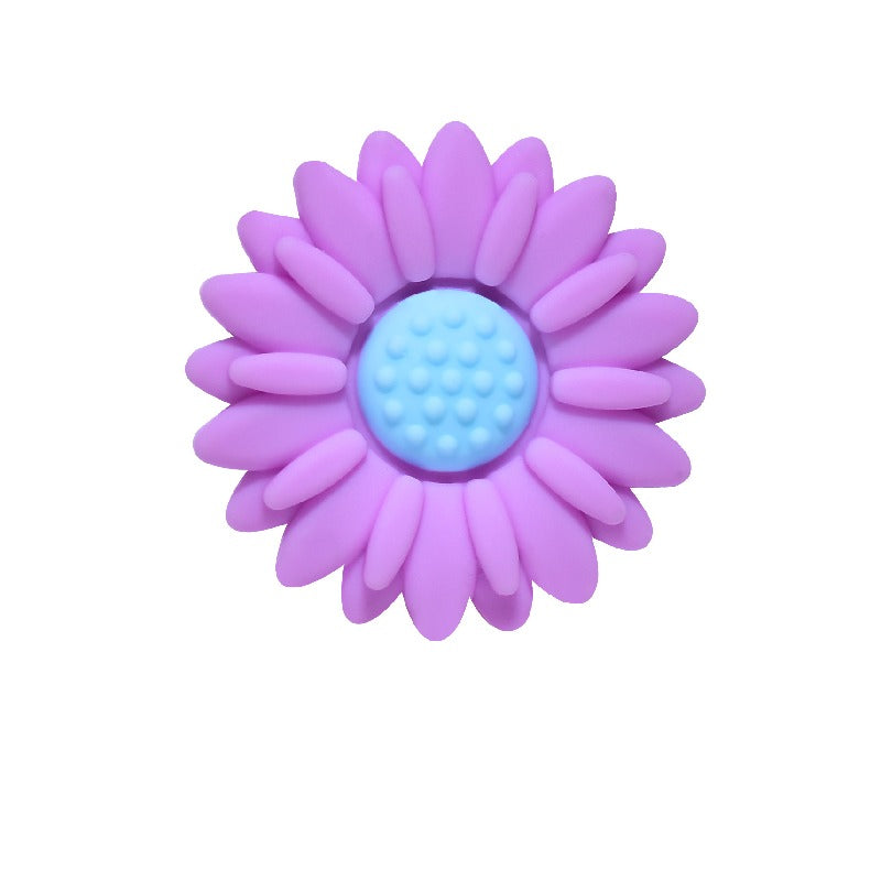 50pcs Silicone Focal Beads Daisy Flower Variety of Colors Design 12