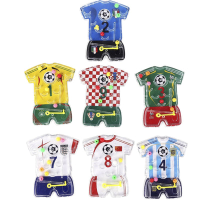 Plastic Soccer Jersey Maze Puzzle Toy 7 × 6.5cm
