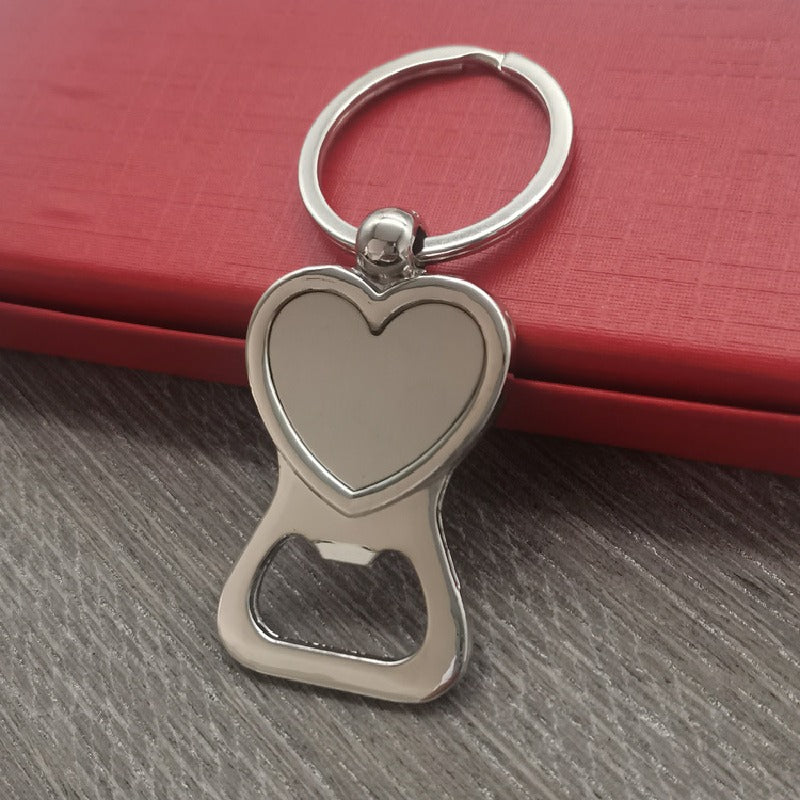 Metal Bottle Opener Sublimation Keychain Zinc Alloy Design 9