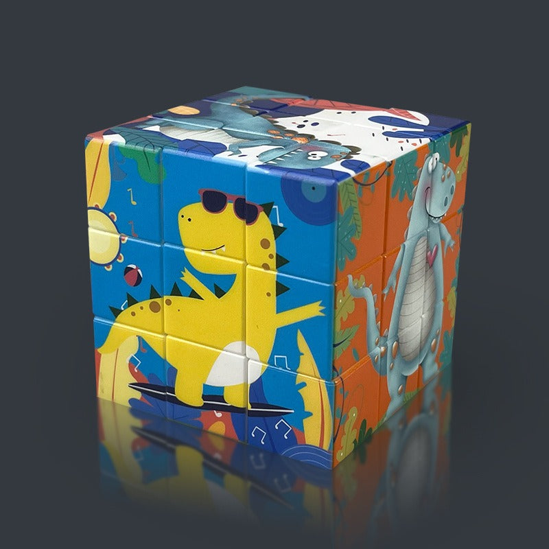 Neutral Ice and Snow Themed Rubik's Cube Fidget Toy 57mm 18