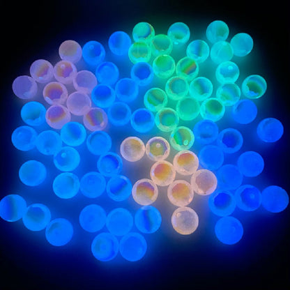 50pcs 16mm Glow in Dark Round Acrylic Beads for Jewelry Making 2