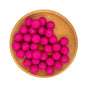 50pcs 15mm Printed Crackle Silicone Beads Colorful Design 9