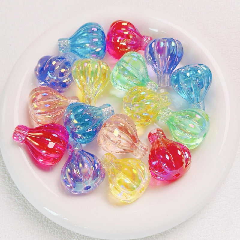 5pcs 30x25mm Hot Air Balloon Transparent Acrylic Beads 9