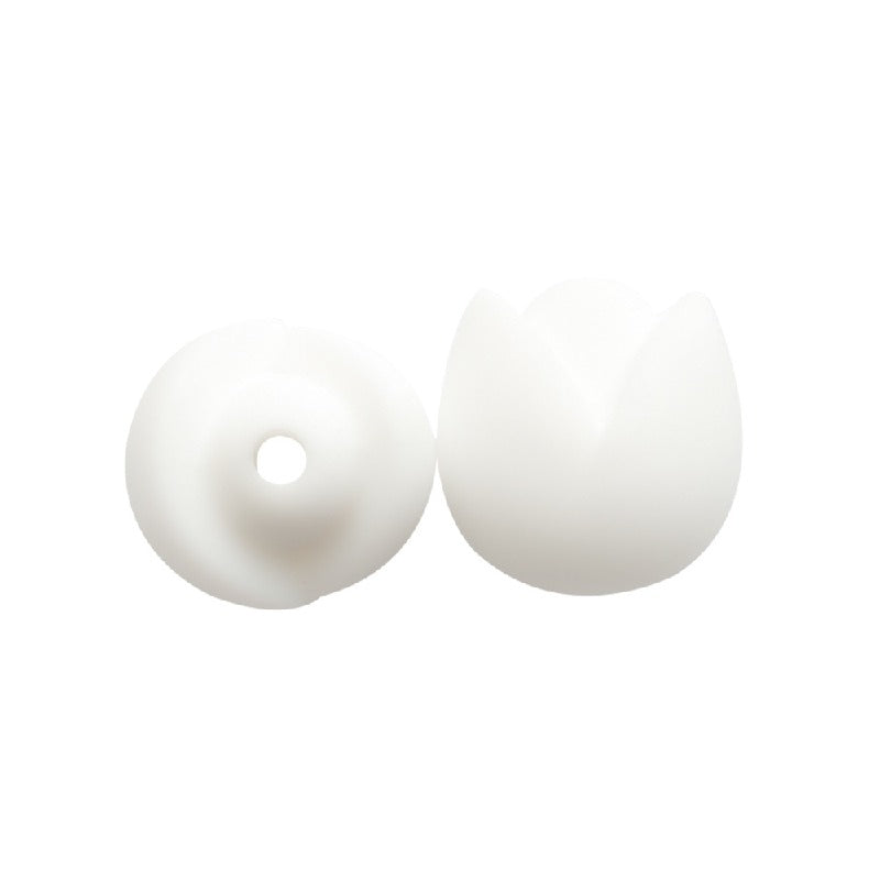 10pcs Silicone Focal Beads Lotus Diy Necklace Ornament 10