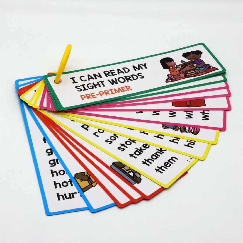 Educational Paper Word Card Bookmark Learning Toy for Kids
