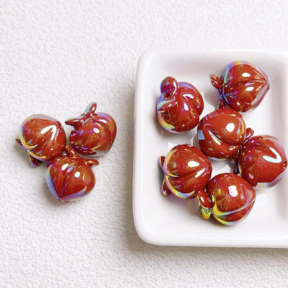10pcs 16mm Peach Acrylic Beads Jewelry Making Craft Supplies 17