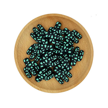 20pcs Silicone Focal Beads Cactus Cutout Center Design 10