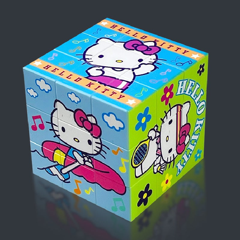 Neutral Ice and Snow Themed Rubik's Cube Fidget Toy 57mm 6