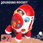 Plastic Kids Aviation Rocket Music Drum Educational Toy 7
