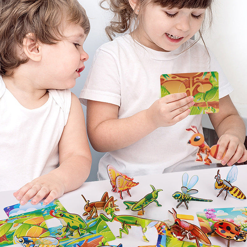 Wooden 3D Puzzle Insect Educational Toy for Kids 2