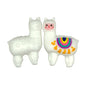 Silicone 3D Focal Beads Rainbow Alpaca with Colorful Blanket Detail