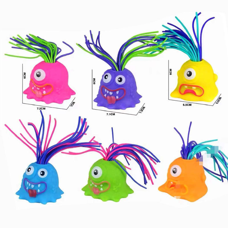 Monster Screaming Sensory Fidget Toy Soundable Pulling Hair