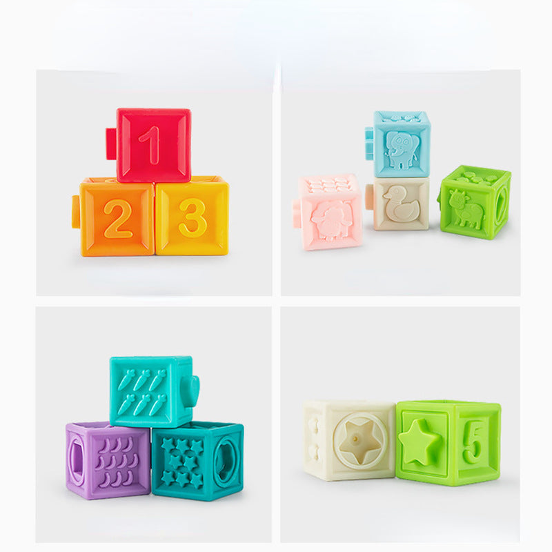 Plastic Building Blocks Early Education Toy for Babies 0-1 Year Old 3