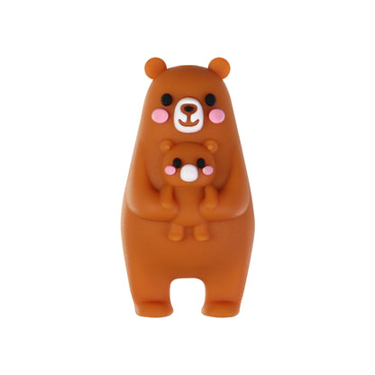 20Pcs Silicone 3D Focal Beads Mother Animals Holding Baby Detail 16