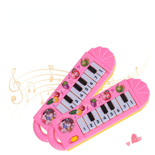 Plastic Kids Musical Instrument Small Size Electronic Keyboard