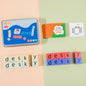Wooden Montessori Toys Word Spelling Educational Toy for Kids 5