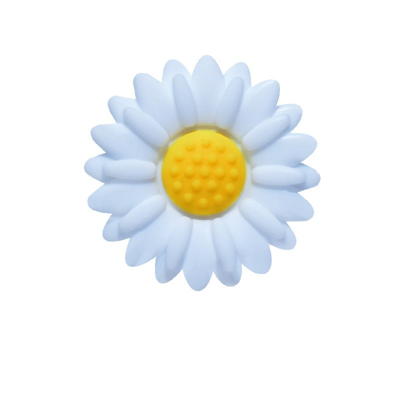 50pcs Silicone Focal Beads Daisy Flower Variety of Colors Design 6