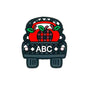 20pcs Silicone Focal Beads ABC Apple Car Front Facing