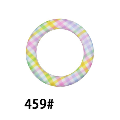 65mm Printed Round Silicone Rings 459