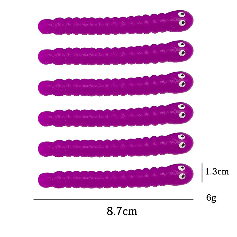 TPR Sensory Fidget Bug Caterpillar Stretch Toy 8.7 × 1.3cm 12