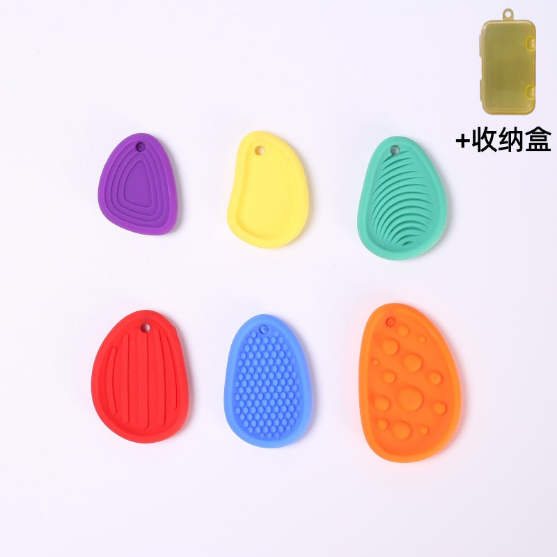 Sensory Stone Silicone Tactile Fidget Toy Worry Stone Stress Relieving