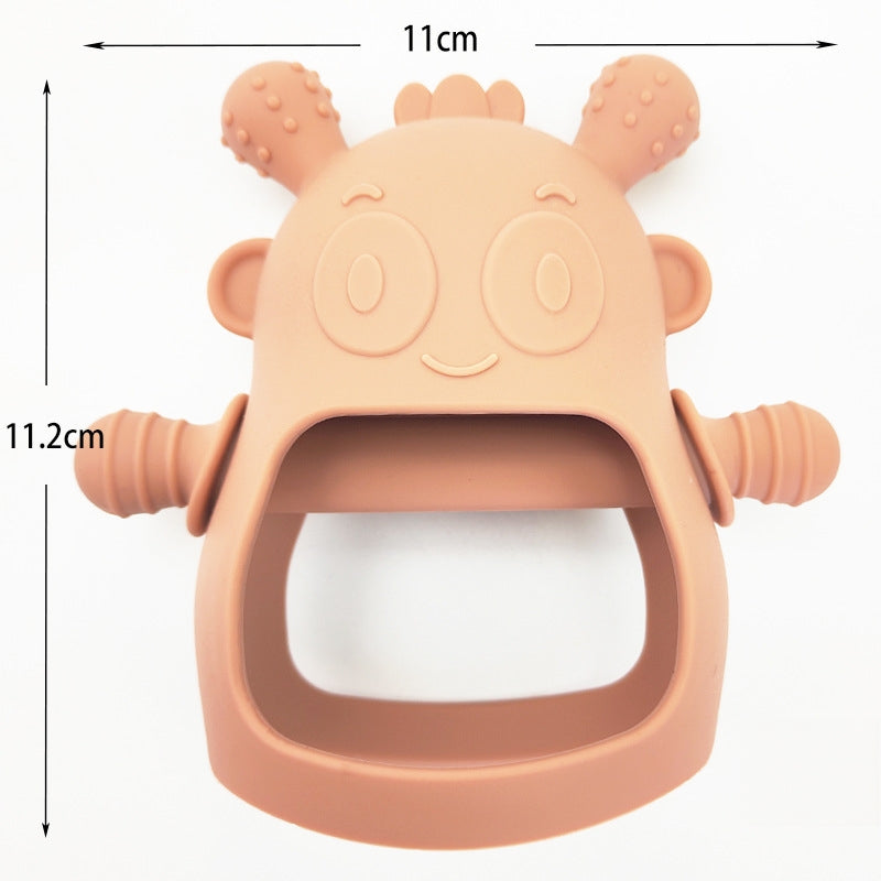 Silicone Baby Teething Toy Monster Grip Shape 2 Pack