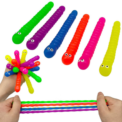 TPR Sensory Fidget Bug Caterpillar Stretch Toy 8.7 × 1.3cm