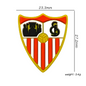 20Pcs Silicone Focal Beads Sports Football Club Shield Design