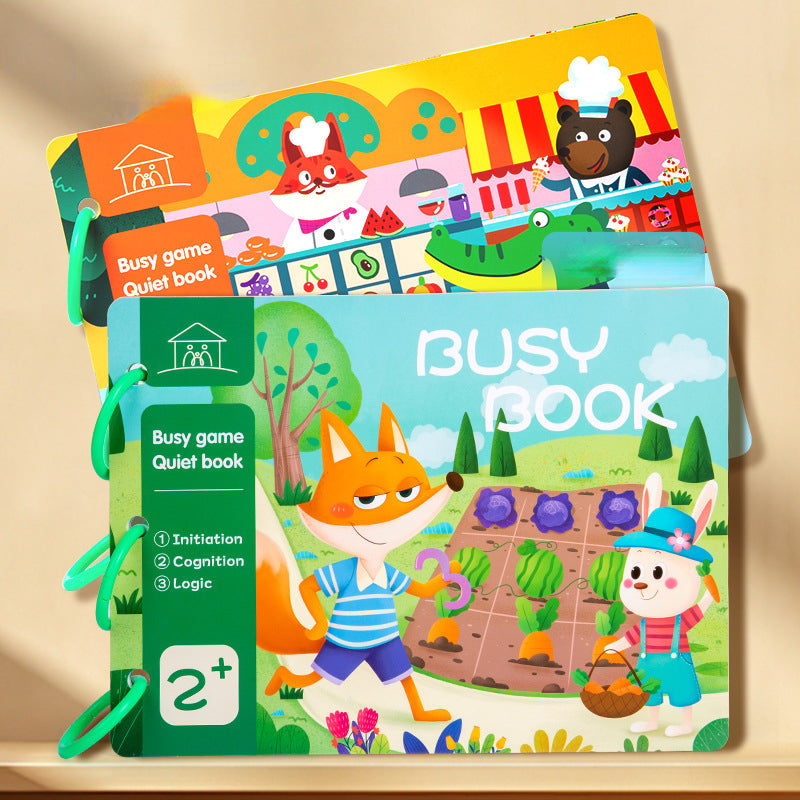 Educational Montessori Toys Quiet Sticker Activity Book for Kids 2