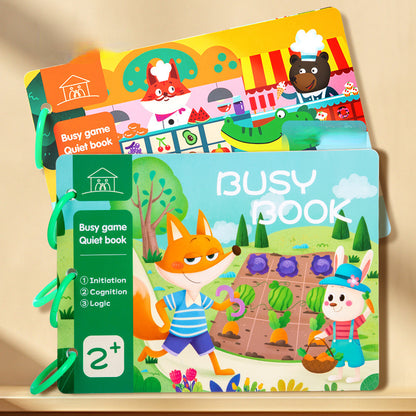 Educational Montessori Toys Quiet Sticker Activity Book for Kids 2