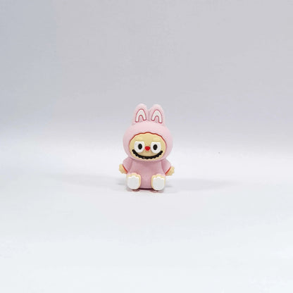 20Pcs Silicone 3D Focal Beads Cartoon Figure Sitting Pose 4