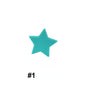50pcs Silicone Focal Beads Star Flat Shape 3