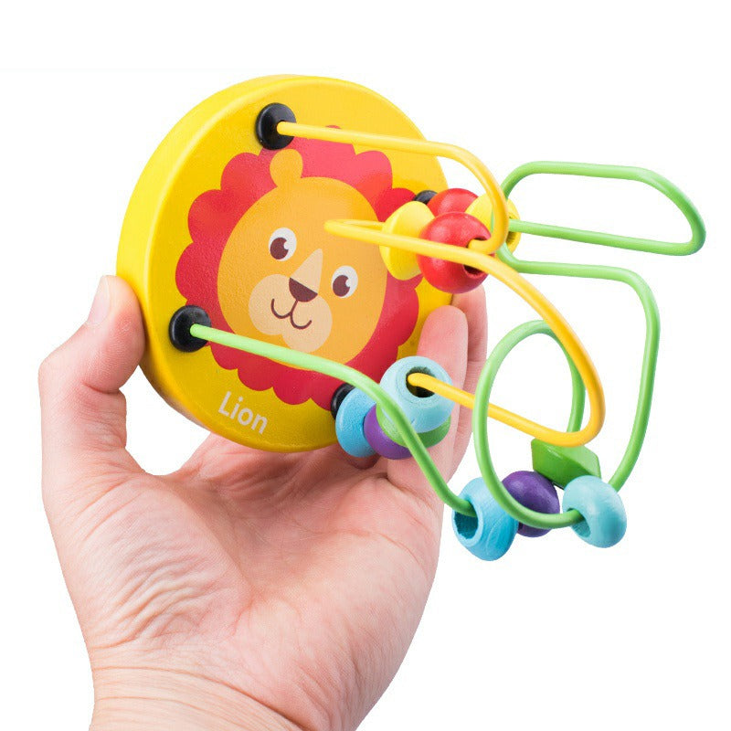 Mini Wooden Bead Maze Educational Toy for Toddlers 4