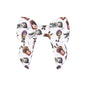 10Pcs Silicone 3D Focal Beads Colorful Bow Printed Shape 31