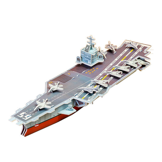 Paper 3D Puzzle Montessori Toys Aircraft Carrier Educational Toy