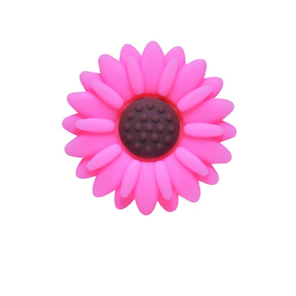 50pcs Silicone Focal Beads Daisy Flower Variety of Colors Design 21
