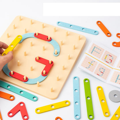 Wooden Puzzle Board Educational Toy for Kids 21cm 4