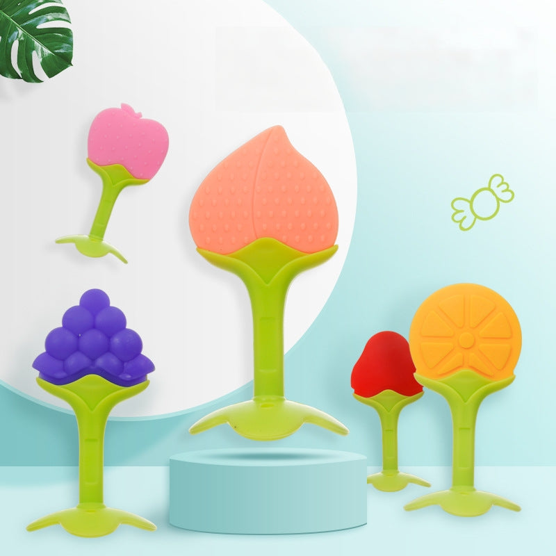 Silicone Fruit Shape Baby Teething Toy for Infants
