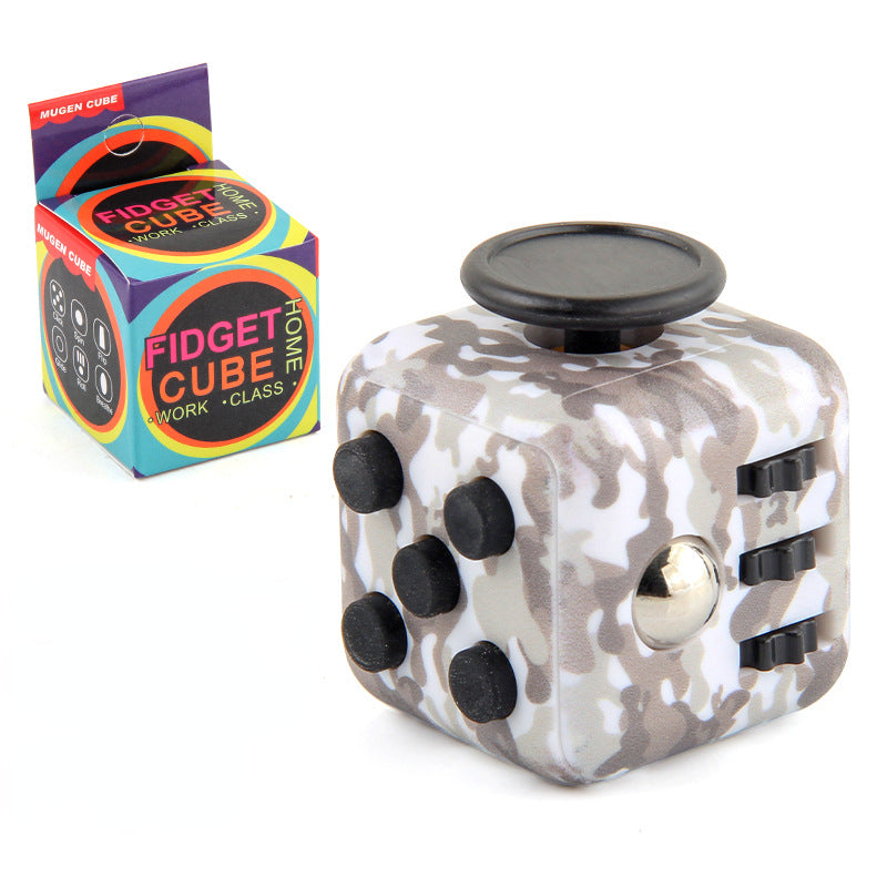 Silicone Fidget Cube 6-Function Decompression Desk Toy 3.4cm 22