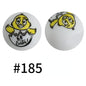 20pcs 15mm Easter Silicone Beads Bunny Egg Chicken Printed Design 8