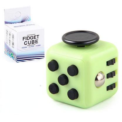 Silicone Fidget Cube 6-Function Decompression Desk Toy 3.4cm 25