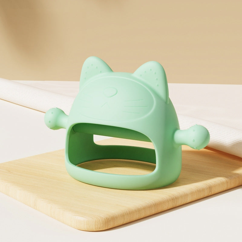 Kitten Silicone Baby Teether Wristband Toy for Infant 6